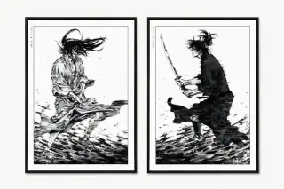 Vagabond - Kojiro & Musashi (Set of 2), immagine fixture da Eastern Archivals